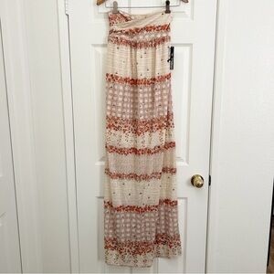O'Neill Floral Strapless Maxi Dress